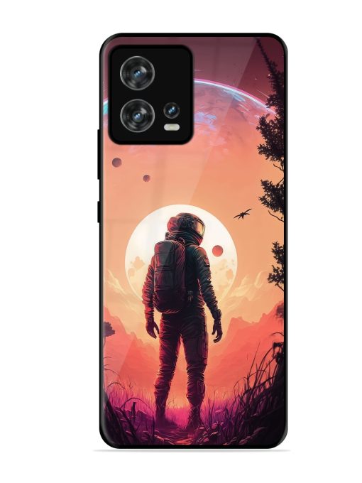 Red Sky At Morning Glossy Metal Phone Cover for Motorola Moto Edge 30 Fusion