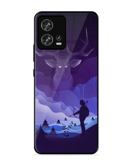 Deer Forest River Glossy Metal Phone Cover for Motorola Moto Edge 30 Fusion Zapvi