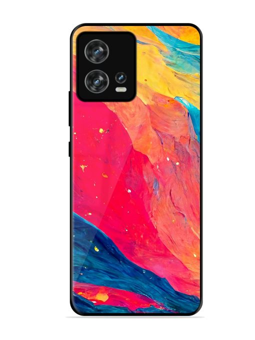 Starry Night Glossy Metal Phone Cover for Motorola Moto Edge 30 Fusion Zapvi