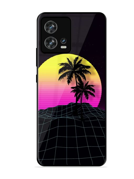 Coconut Vector Glossy Metal Phone Cover for Motorola Moto Edge 30 Fusion Zapvi