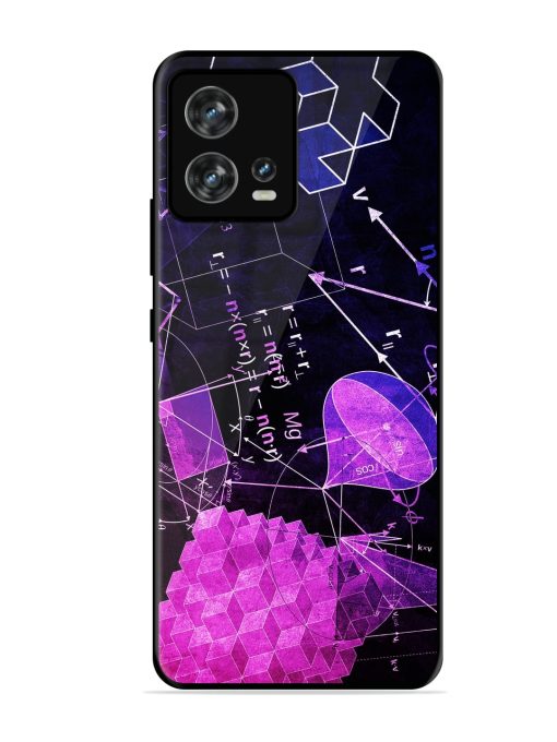 Math Physics Formula Art Glossy Metal Phone Cover for Motorola Moto Edge 30 Fusion Zapvi