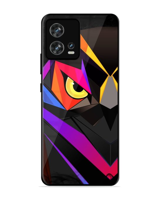 Wpap Owl Glossy Metal Phone Cover for Motorola Moto Edge 30 Fusion Zapvi