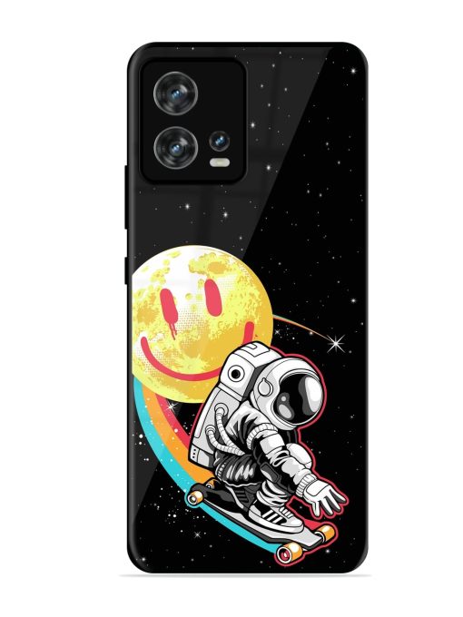 Astronaut Art Glossy Metal Phone Cover for Motorola Moto Edge 30 Fusion Zapvi