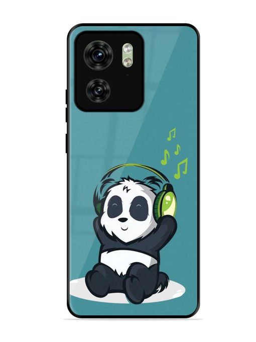 Music Panda Glossy Metal Phone Cover for Motorola Moto Edge 40 Zapvi