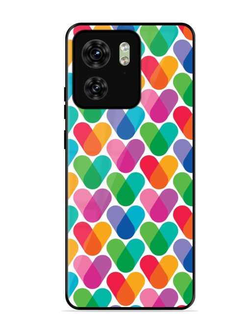 Overlapping Colors Colorful Glossy Metal TPU Phone Cover for Motorola Moto Edge 40 Zapvi