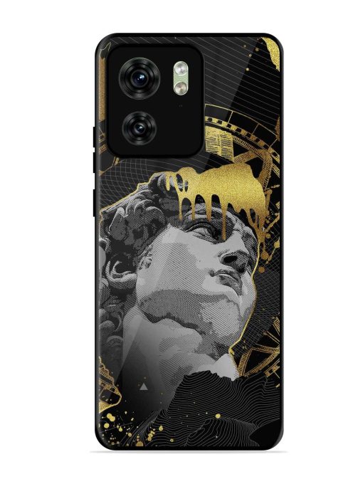 Roman Face Glossy Metal Phone Cover for Motorola Moto Edge 40