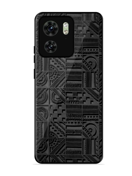 Seamless Pattern Glossy Metal Phone Cover for Motorola Moto Edge 40