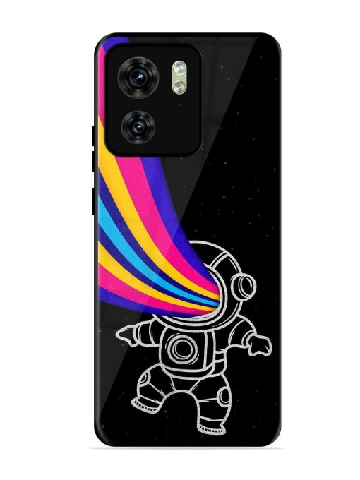 Astronaut Glossy Metal TPU Phone Cover for Motorola Moto Edge 40