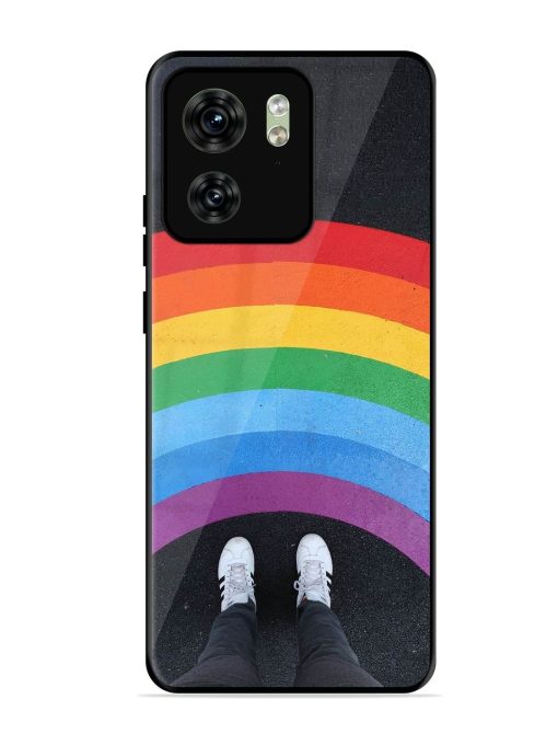 Legs Rainbow Glossy Metal TPU Phone Cover for Motorola Moto Edge 40 Zapvi