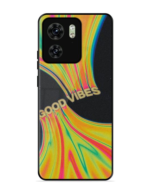 Good Vibes Glossy Metal Phone Cover for Motorola Moto Edge 40