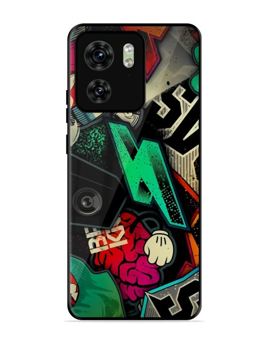 Graffiti Art Glossy Metal Phone Cover for Motorola Moto Edge 40 Zapvi