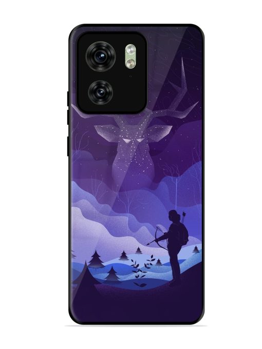 Deer Forest River Glossy Metal Phone Cover for Motorola Moto Edge 40