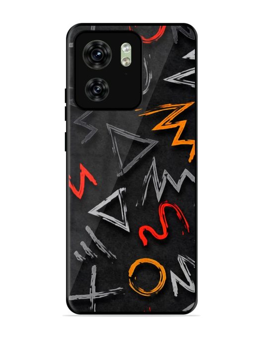 Grungy Graffiti Glossy Metal Phone Cover for Motorola Moto Edge 40 Zapvi