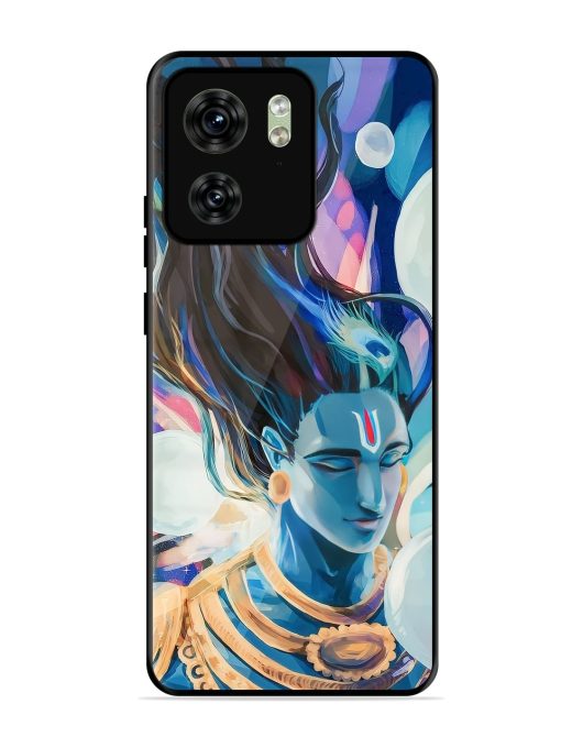 Bhagwan Sri Krishna Glossy Metal Phone Cover for Motorola Moto Edge 40 Zapvi