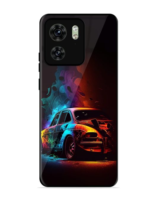 High Classic Car Art Glossy Metal Phone Cover for Motorola Moto Edge 40