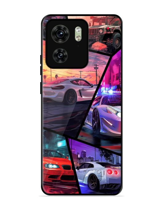 Ride In Pixels Glossy Metal Phone Cover for Motorola Moto Edge 40 Zapvi