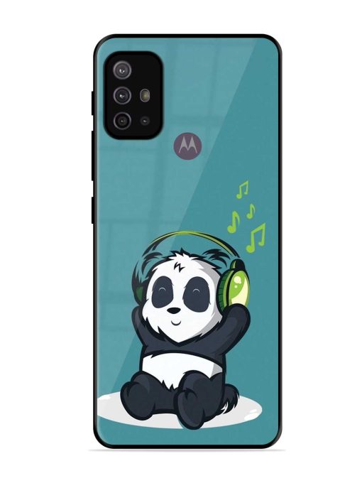 Music Panda Glossy Metal Phone Cover for Motorola Moto G10 Power Zapvi