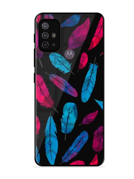 Feather Art Glossy Metal Phone Cover for Motorola Moto G10 Power Zapvi