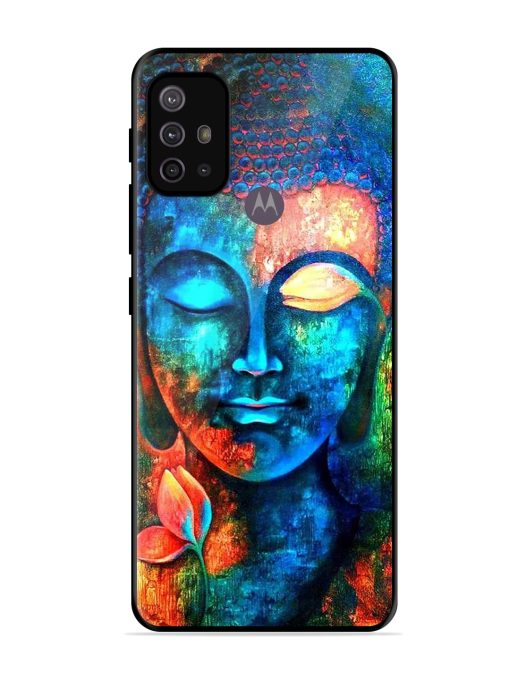 Buddha Painting Glossy Metal Phone Cover for Motorola Moto G10 Power Zapvi