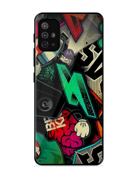 Graffiti Art Glossy Metal Phone Cover for Motorola Moto G10 Power