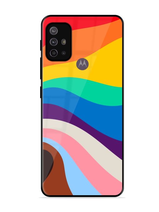 Minimal Pride Art Glossy Metal Phone Cover for Motorola Moto G10 Power