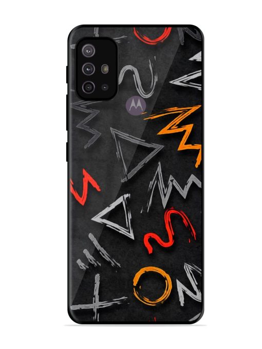 Grungy Graffiti Glossy Metal Phone Cover for Motorola Moto G10 Power