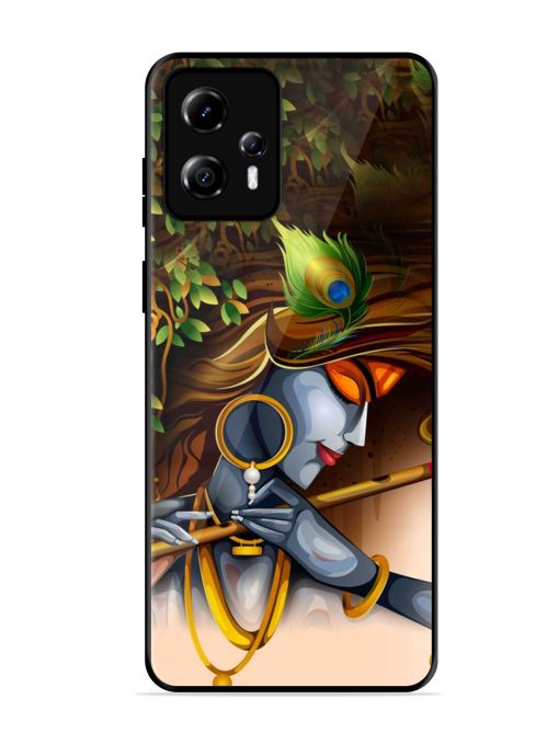 Krishna Glossy Metal Phone Cover for Motorola Moto G13 Zapvi