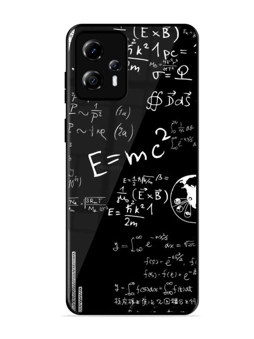 E=Mc2 Mass?Energy Equivalence Glossy Metal Phone Cover for Motorola Moto G13 Zapvi