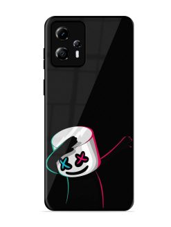 Black Marshmallow Glossy Metal Phone Cover for Motorola Moto G13