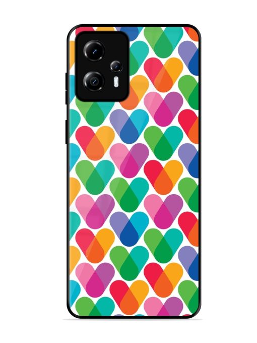 Overlapping Colors Colorful Glossy Metal TPU Phone Cover for Motorola Moto G13 Zapvi