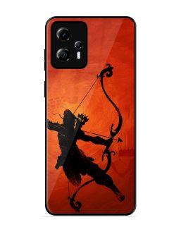 Illustration Lord Rama Glossy Metal Phone Cover for Motorola Moto G13