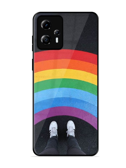 Legs Rainbow Glossy Metal TPU Phone Cover for Motorola Moto G13 Zapvi