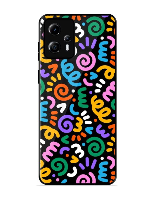 Colorful Seamless Vector Glossy Metal Phone Cover for Motorola Moto G13