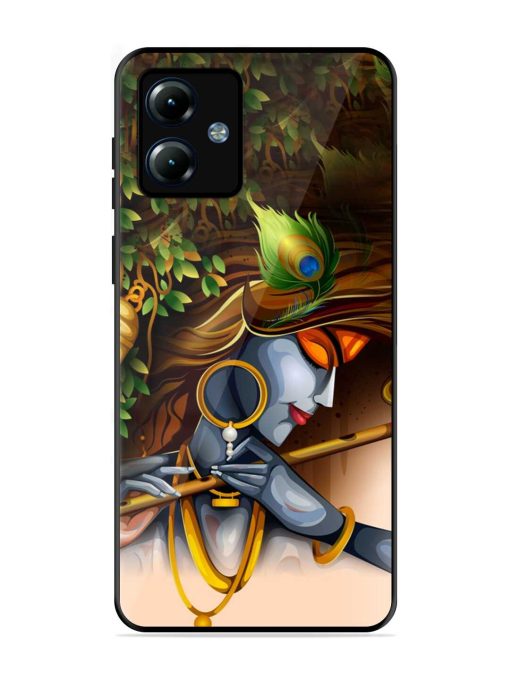 Krishna Glossy Metal Phone Cover for Motorola Moto G14 Zapvi