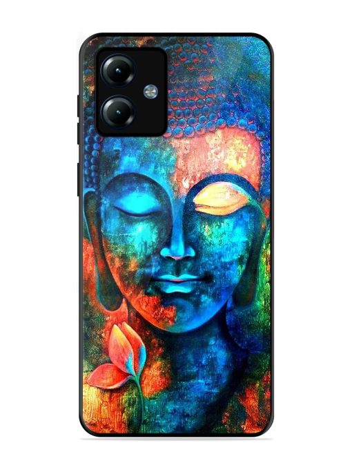 Buddha Painting Glossy Metal Phone Cover for Motorola Moto G14 Zapvi