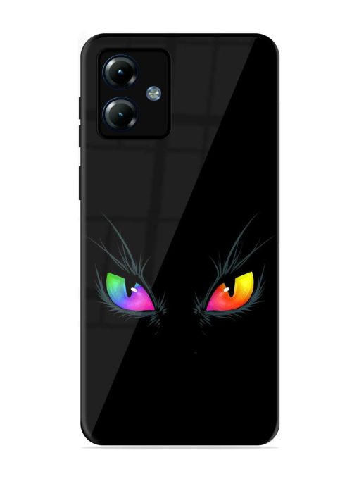 Cat Eyes Glossy Metal Phone Cover for Motorola Moto G14 Zapvi