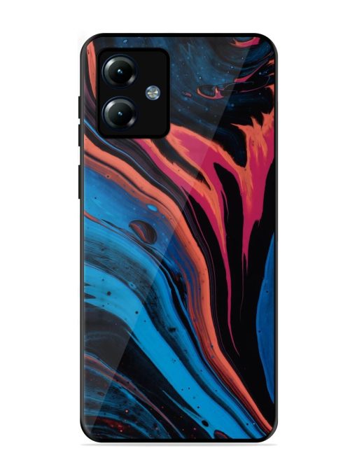 Liquefied Art Glossy Metal TPU Phone Cover for Motorola Moto G14 Zapvi