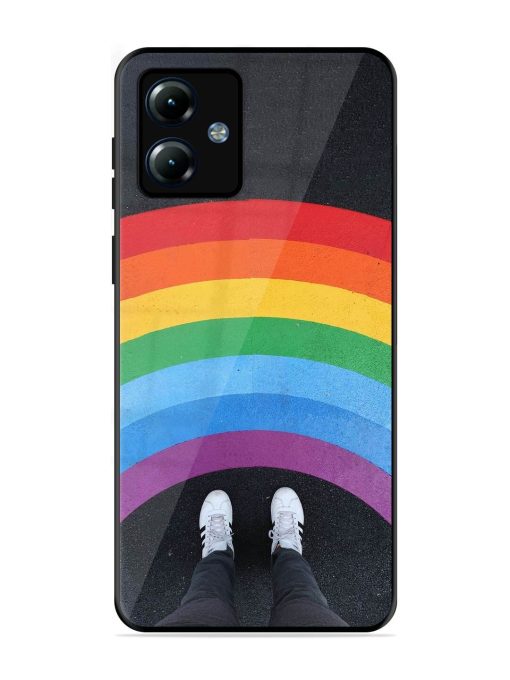 Legs Rainbow Glossy Metal TPU Phone Cover for Motorola Moto G14 Zapvi