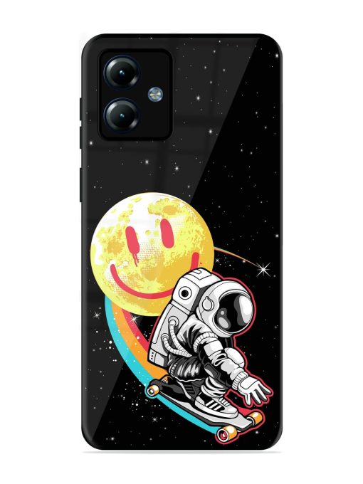 Astronaut Art Glossy Metal Phone Cover for Motorola Moto G14 Zapvi