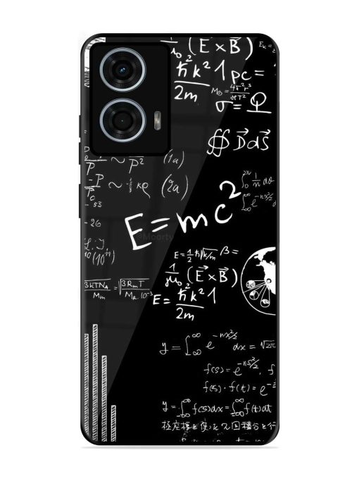 E=Mc2 Mass?Energy Equivalence Glossy Metal Phone Cover for Motorola Moto G24 Power Zapvi