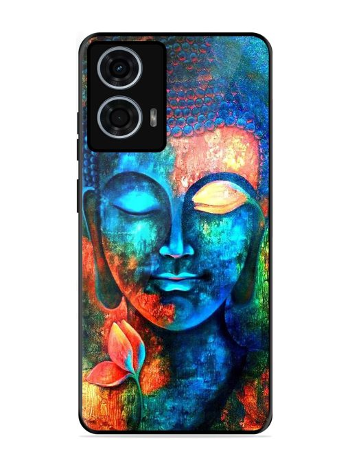 Buddha Painting Glossy Metal Phone Cover for Motorola Moto G24 Power Zapvi