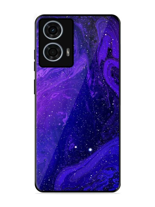 Galaxy Acrylic Abstract Art Glossy Metal Phone Cover for Motorola Moto G24 Power