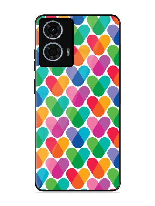 Overlapping Colors Colorful Glossy Metal TPU Phone Cover for Motorola Moto G24 Power