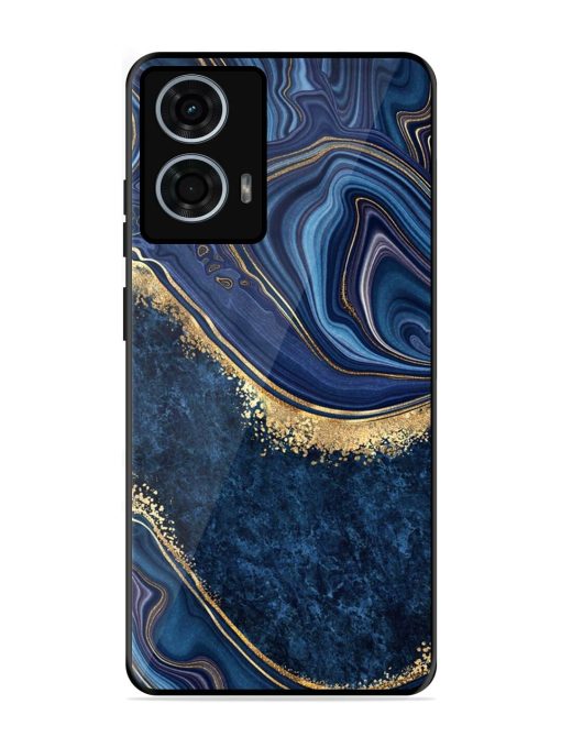 Abstract Background Blue Glossy Metal TPU Phone Cover for Motorola Moto G24 Power Zapvi