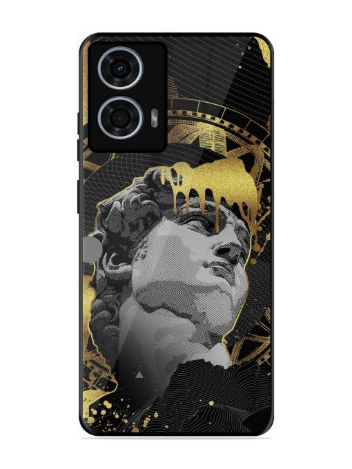 Roman Face Glossy Metal Phone Cover for Motorola Moto G24 Power