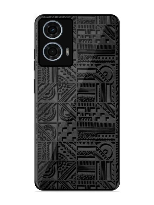 Seamless Pattern Glossy Metal Phone Cover for Motorola Moto G24 Power