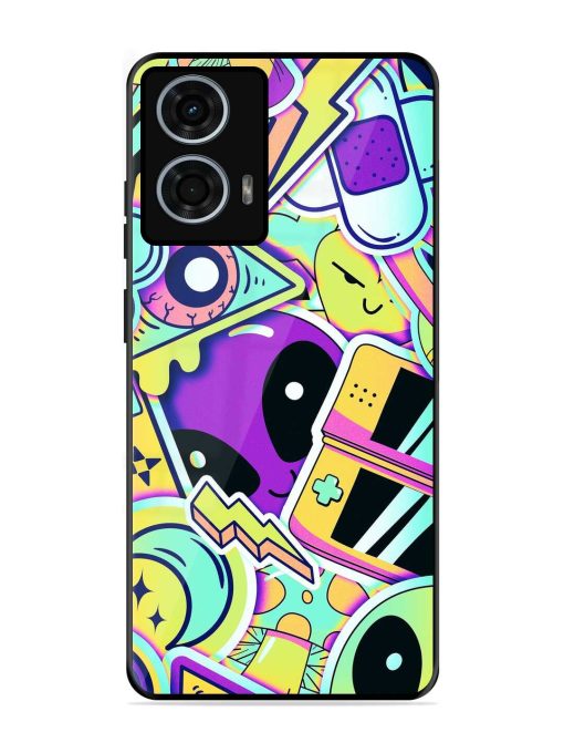 Scratch Art Glossy Metal Phone Cover for Motorola Moto G24 Power