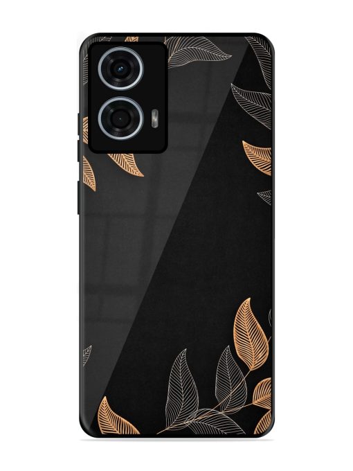 Foliage Art Glossy Metal Phone Cover for Motorola Moto G24 Power