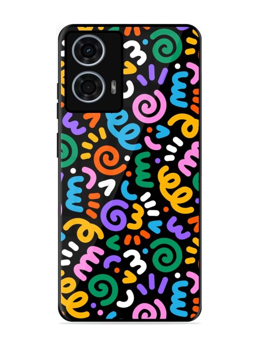 Colorful Seamless Vector Glossy Metal Phone Cover for Motorola Moto G24 Power