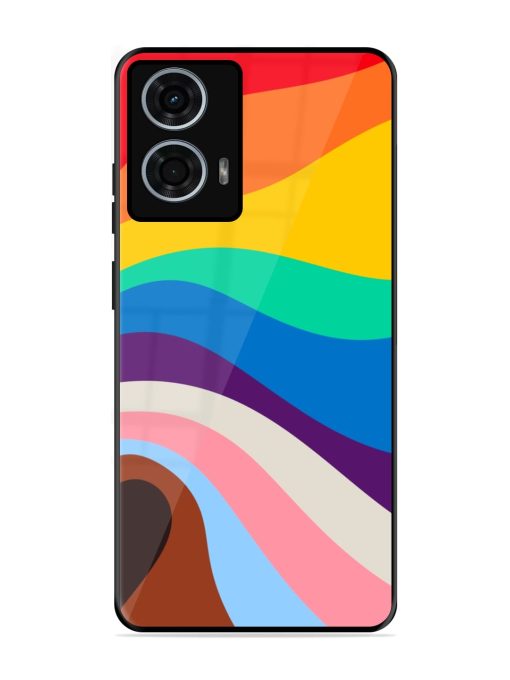 Minimal Pride Art Glossy Metal Phone Cover for Motorola Moto G24 Power